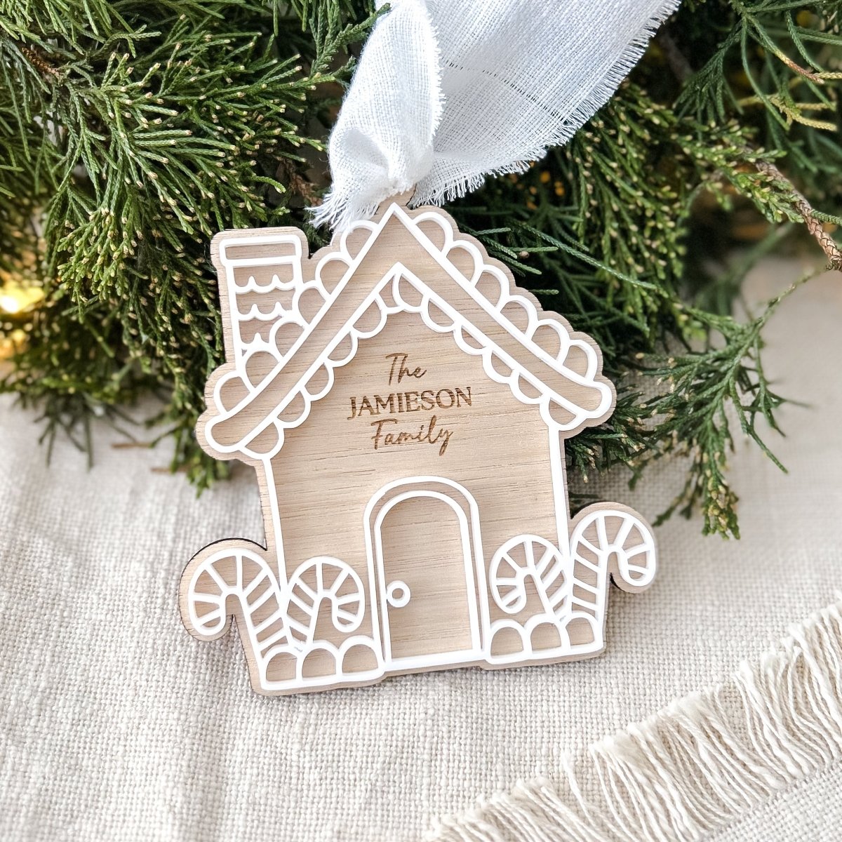 Gingerbread House Ornament - Ayla & Lara