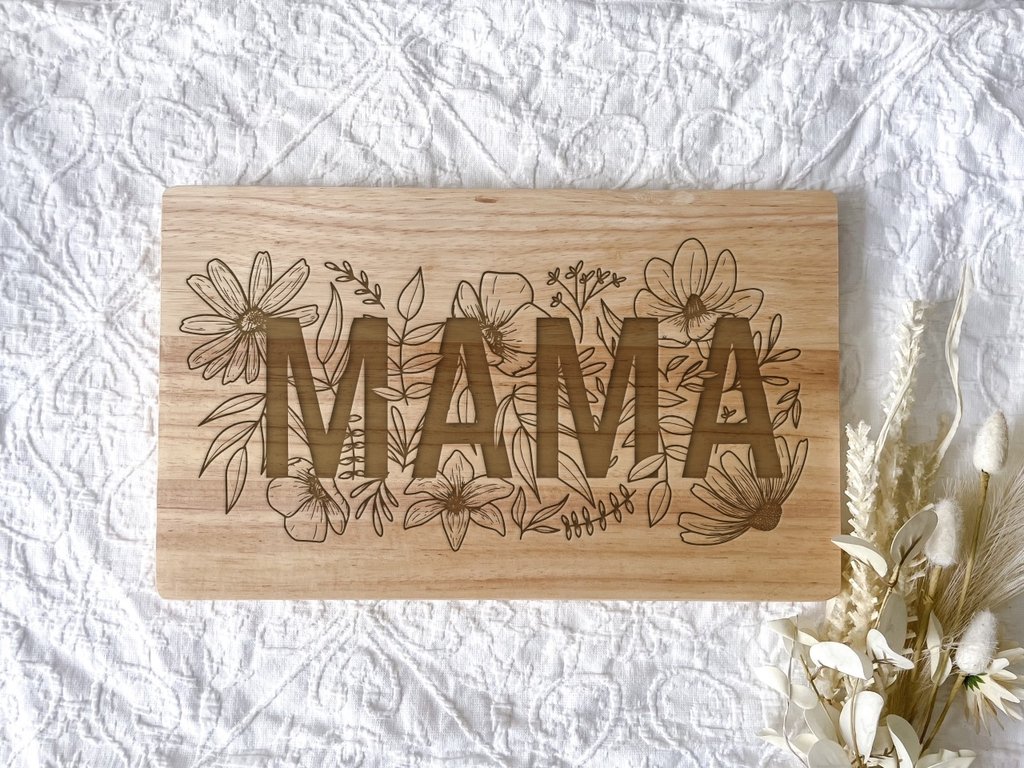 Mama Serving Board - Ayla & Lara