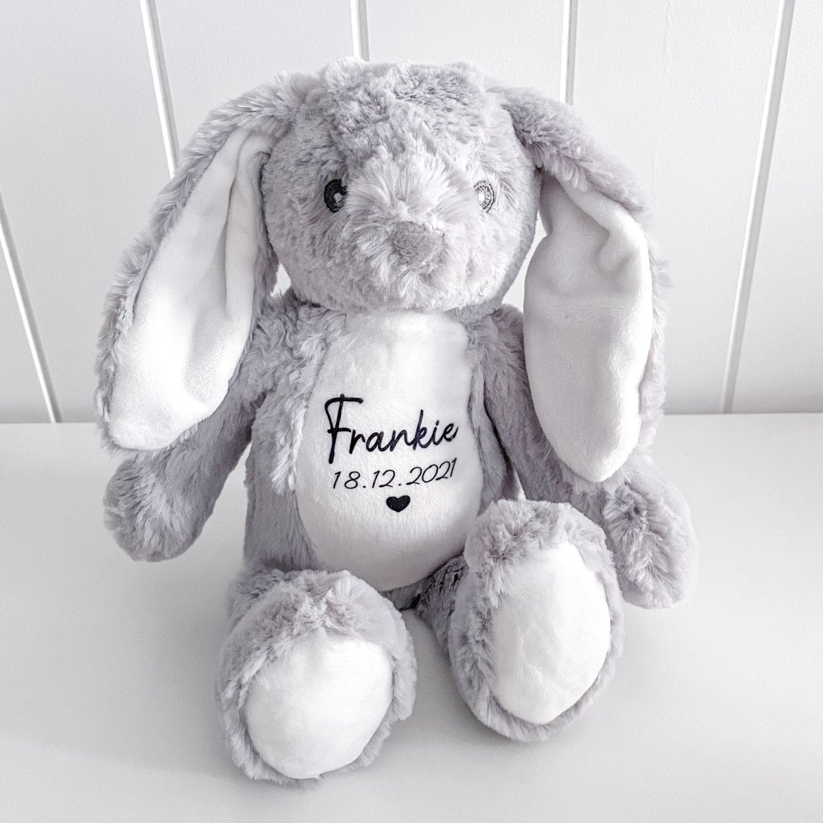 Personalised Name Bunny with Birth Date - Ayla & Lara