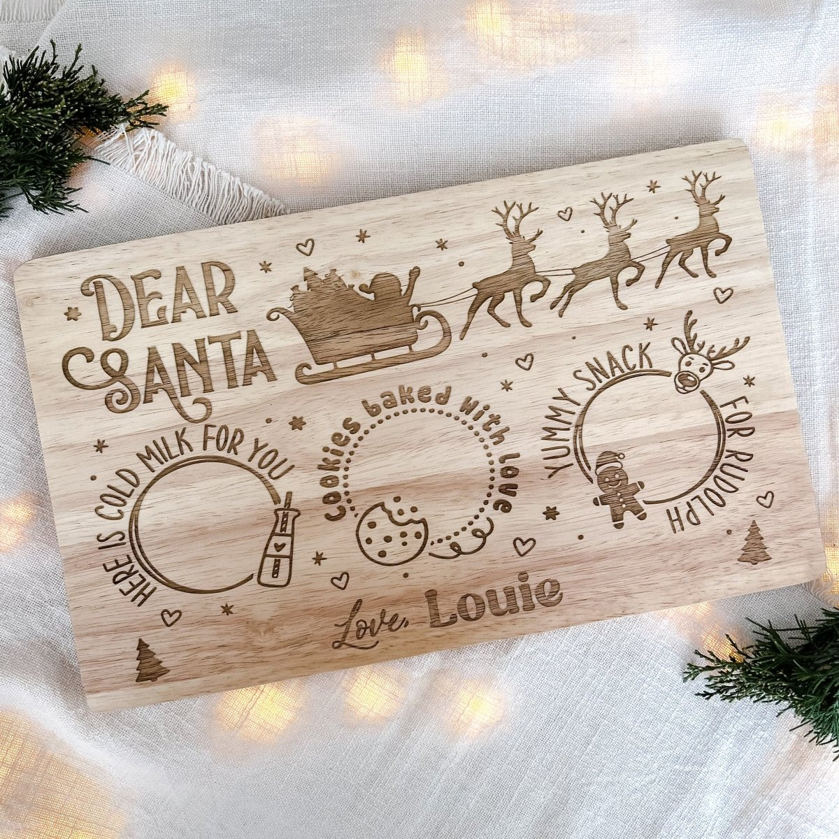 Personalised Santa Treat Board - Ayla & Lara