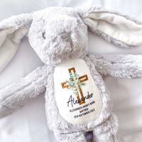 Personalised Teddy Baptism Christening Gift - Ayla & Lara