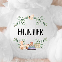 Personalised Teddy | New Baby Design 1 - Ayla & Lara